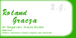 roland gracza business card